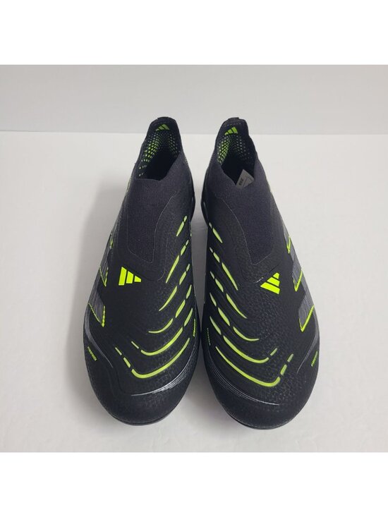 NEW Adidas Predator Elite Laceless FG Soccer Cleats JI1078 Size 10.5 Black main image 9